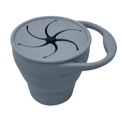 Porta Snack Storki de Silicona Celeste