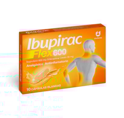 Ibupirac Flex 600 mg/35 mg 10 Cápsulas Blandas