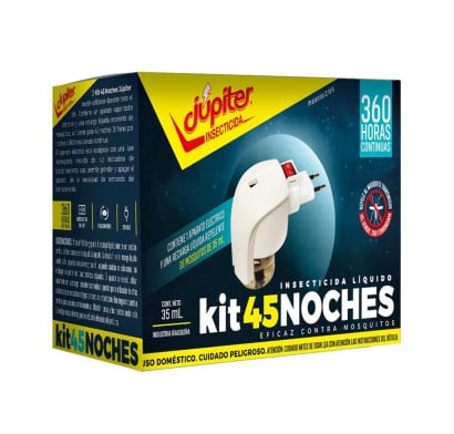 Kit Antimosquitos Jupiter Líquido 45 Noches
