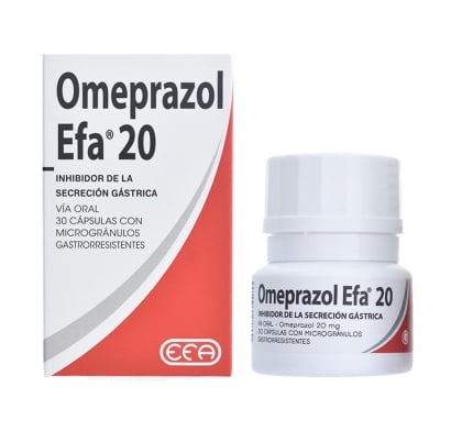 Omeprazol Efa 20 mg 30 Cápsulas Gastrorresistentes