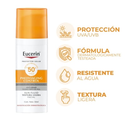 PROTECTOR SOLAR EUCERIN SUN ANTIEDAD FPS 50 X 50ML