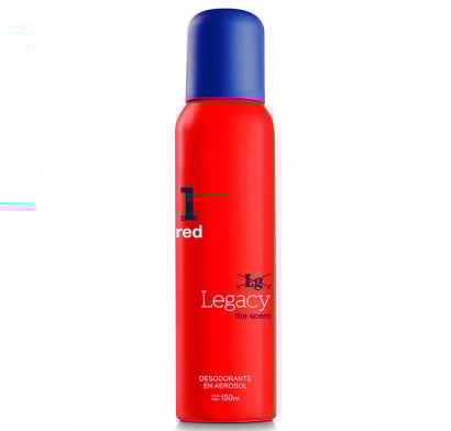 Desodorante en Aerosol Legacy N°1 Rojo 150 ml