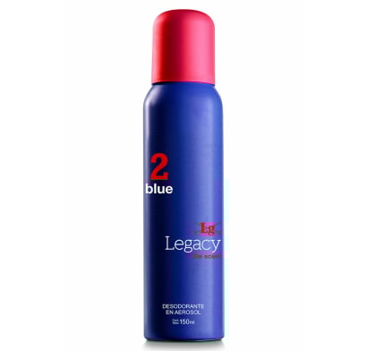 Desodorante en Aerosol Legacy N°2 Azul 150 ml