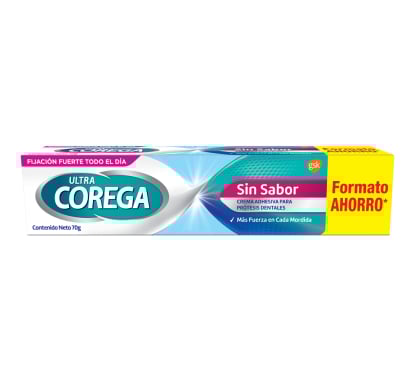 Crema Adhesiva Dental Corega Ultra Sin Sabor 70 g