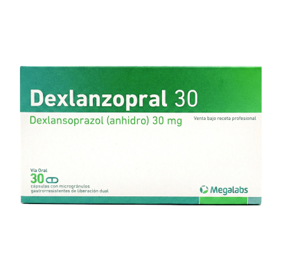 Dexlanzopral 30 mg LD 30 Cápsulas con Microgránulos Gastrorresistentes