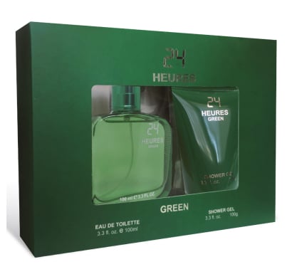 Set Perfume Casapueblo 24hrs Green Men EDT 100 ml + Gel de Ducha 100 ml