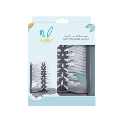 Cepillo para Mamaderas Rabbit con Ventosas