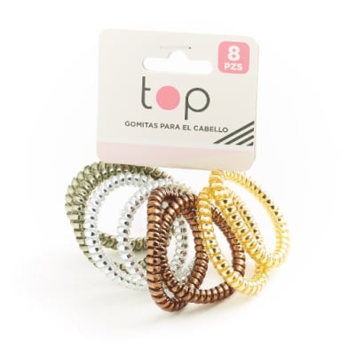 Gomitas para el Pelo Top Forma de Rulo 8 Unidades