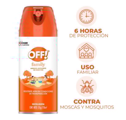 Repelente en Aerosol OFF! Family 170 ml