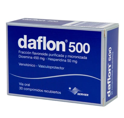 Daflon 500 mg 30 Comprimidos Recubiertos
