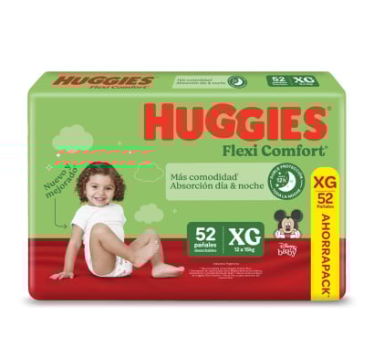 Pañales Huggies Flexi Comfort Talle XG 52 Unidades