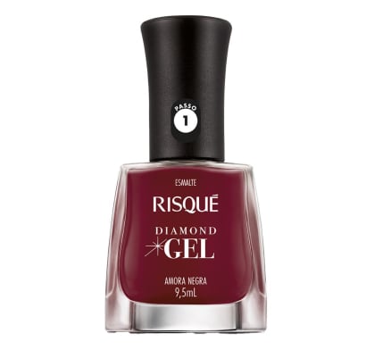 Esmalte Risqué Efecto Gel Amora Negra 9.5 ml