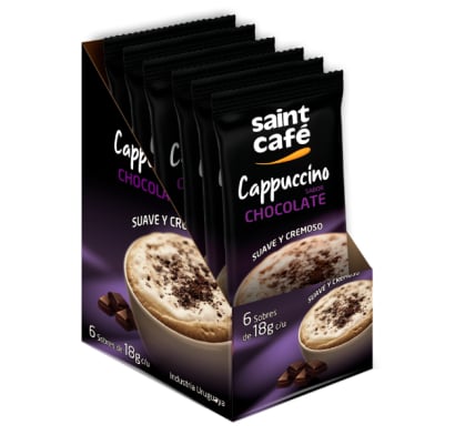 Café Cappuccino Saint Sabor Chocolate 6 Sticks