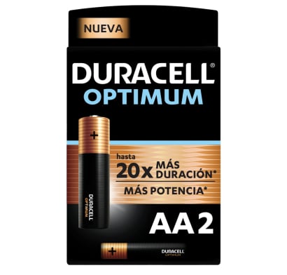 Pilas Duracell Optimum AA 2 Unidades