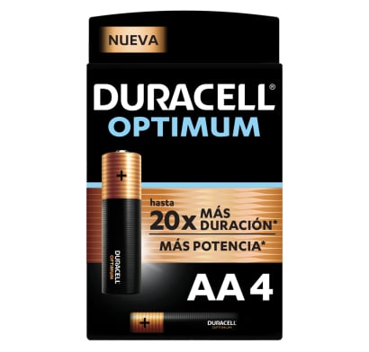 Pilas Duracell Optimum AA 4 Unidades