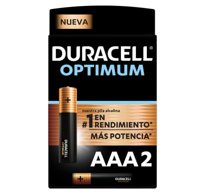 Pilas Duracell Optimum AAA 2 Unidades