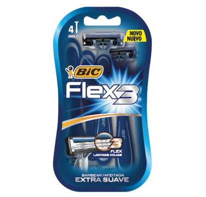 Afeitadora BIC Flex3 4 Unidades