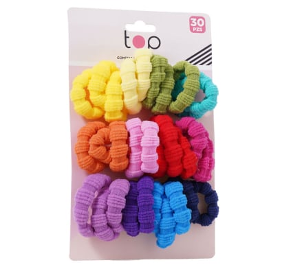 Gomitas para el Pelo Top 30 unidades Varios Colores