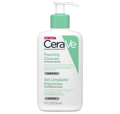 Gel CeraVe Espumoso de Limpieza para Rostro y Cuerpo 236 ml