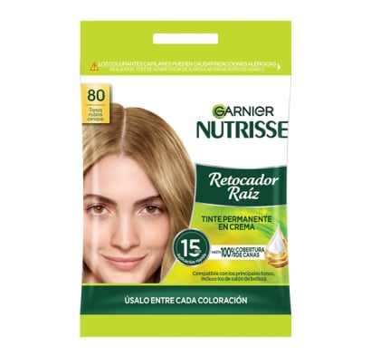 Retocador de Raíz Garnier Nutrisse N°80 Colorante 20 g + Revelador 20 ml