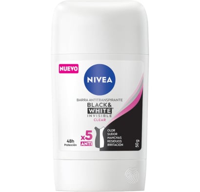 Antitranspirante en Barra Nivea Woman Black & White Clear 50 ml