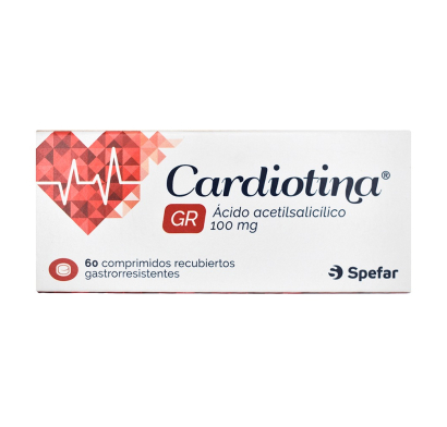 Cardiotina 100 mg 60 Comprimidos Recubiertos Gastrorresistentes
