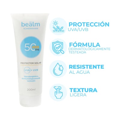 Protector Solar Beälm para Niños FPS50 200 g