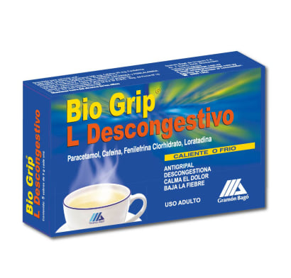 Bio Grip L Descongestivo Soluble 5 Sobres