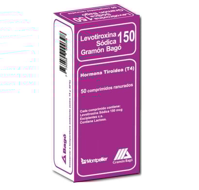Levotiroxina 150 mcg 50 Comprimidos Ranurados