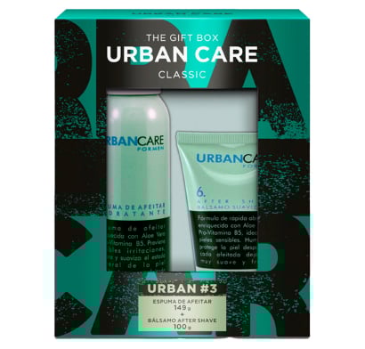 Espuma de Afeitar Urban Care 149 g + Bálsamo After Shave 100 g
