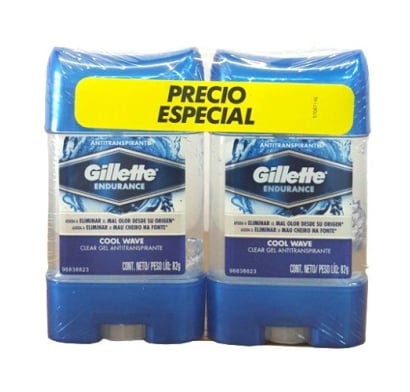 GEL GILLETTE CLEAR COOL WAVE X2 UNIDADES