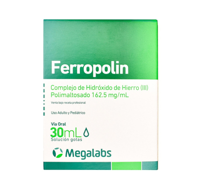 Ferropolin 162.5 mg/mL Gotas 30 ml