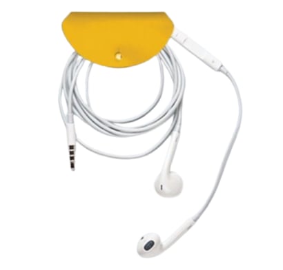 Porta Auriculares Farmis Amarillo