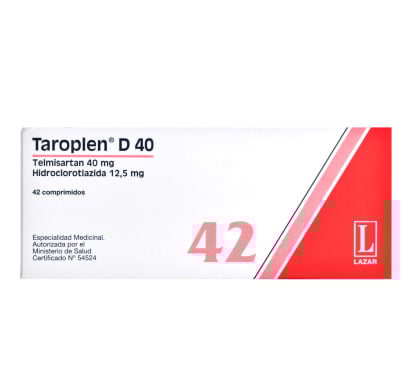 Taroplen D 40 mg 42 Comprimidos