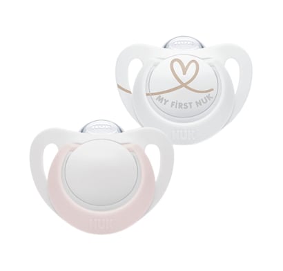CHUPETE NUK GENIUS TALLE 0 SIL NIÑA X2 UNIDADES