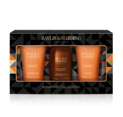 Mini Set Baylis & Harding Black Pepper & Ginseng Men's Luxury 3 Unidades