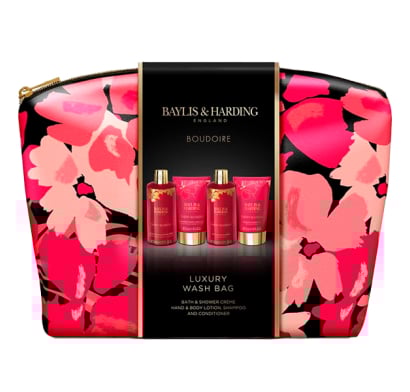 Set para Regalo Baylis & Harding Boudoire Luxury Wash Bag 4 Unidades