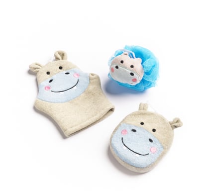 Set de Baño Rabbit Hipopótamo 3 Unidades