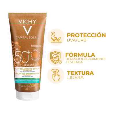 Protector Solar Vichy Capital Soleil EcoMilk FPS50 200 ml