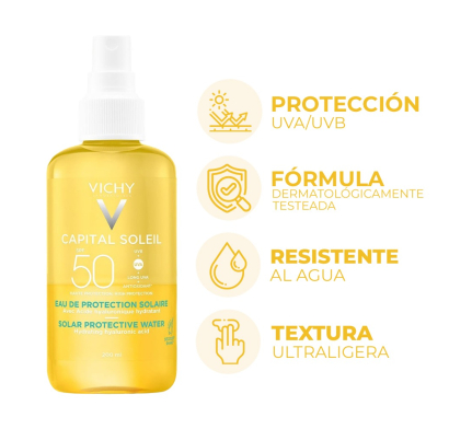 Agua Protectora Vichy  Hydra Spf50 200 ml