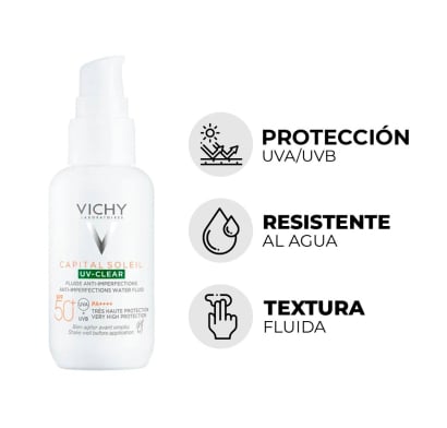 Protector Solar Vichy Capital Soleil UV Clear FPS50 40 ml