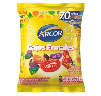 Caramelos Arcor Gajitos de Fruta150 g