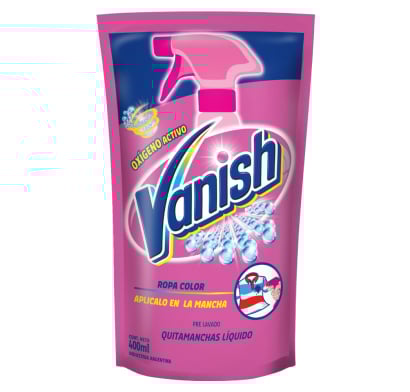 Quitamanchas Líquido Vanish Prelavado Doypack 400 ml