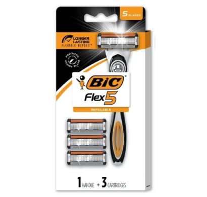 Afeitadora BIC Flex 5 Hojas + 3 Repuestos