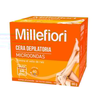 Cera Depilatoria Millefiori en Tarro para Microondas 180 g