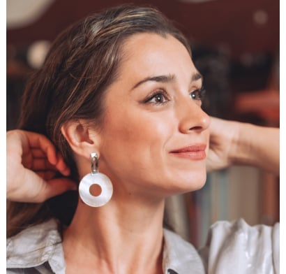 Caravanas Oh Jacinta! Emily Plateado