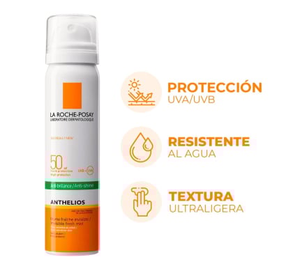 Protector Solar La Roche Posay Anthelios Bruma Invisible FPS50+ 75 ml