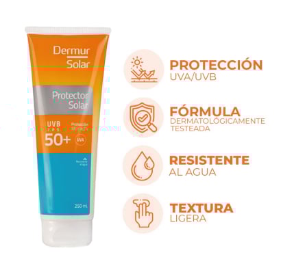 Protector Solar Dermur FPS50+ 250 ml