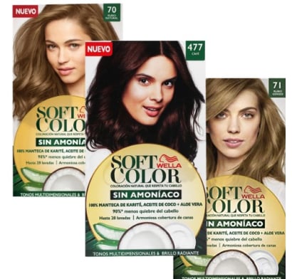 Tinta Wella Soft Color sin Amoníaco