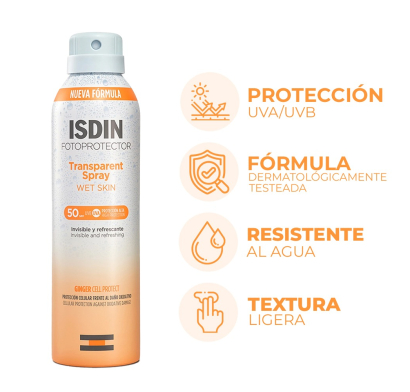 Protector Solar Isdin en Spray FPS50 250 ml
